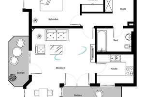Zwei Balkone & Erker! Helle 2-Zimmer-Wohnung in Waldtrudering – Die vollständige Adresse der Immobilie erhältst du vom Anbieter., 81827 Waldtrudering, München – Vorschaubild 19