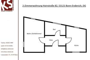 HELLE 2-ZIMMERWOHNUNG MIT WOHNKÜCHE IN BONN-ENDENICH – Hainstraße 82, 53121 Endenich, Bonn – Vorschaubild 10