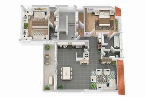 Außergewöhnliches MFH mit Penthouse in schöner Lage von Gievenbeck – Die vollständige Adresse der Immobilie erhältst du vom Anbieter., 48161 Gievenbeck, Münster – Vorschaubild 23