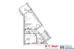 Zweizimmerwohnung mit Küche und Südbalkon in der Mainzer Neustadt – Die vollständige Adresse der Immobilie erhältst du vom Anbieter., 55118 Neustadt, Mainz – Vorschaubild 10