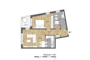 Gut geschnittene 2-Zi. Whg inkl. Tiefgaragenstellplatz – Günther-Kittelmann-Str. 25, 49090 Osnabrück – Vorschaubild 3