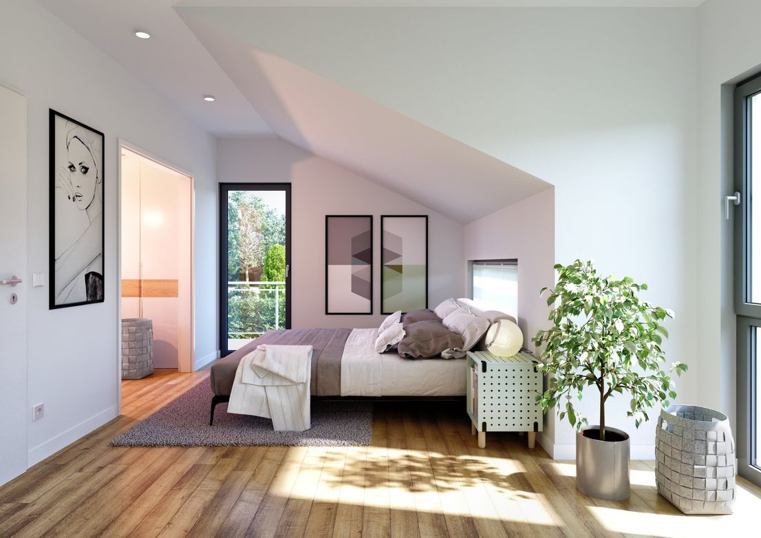 Schlafzimmer mit Ankleide