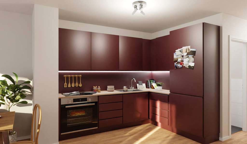 Reihenendhaus mit Dachterrasse, Dachstudio und Garage direkt am Haus