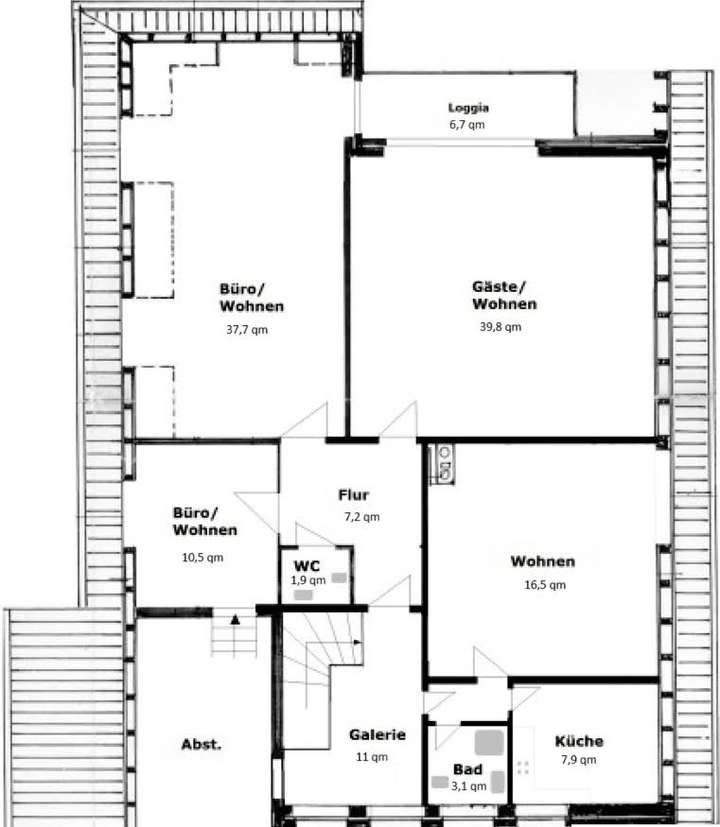 Grundriss Obergeschoss