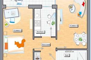 *NUR FÜR STUDENTEN* 2-Zimmer-Wohnung mit EBK und Balkon ab 01.09.2026 – Luise-Riegger-Str. 54, 76137 Südstadt, Karlsruhe – Vorschaubild 5
