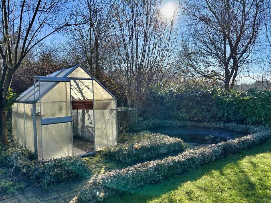 Gewächshaus im Garten