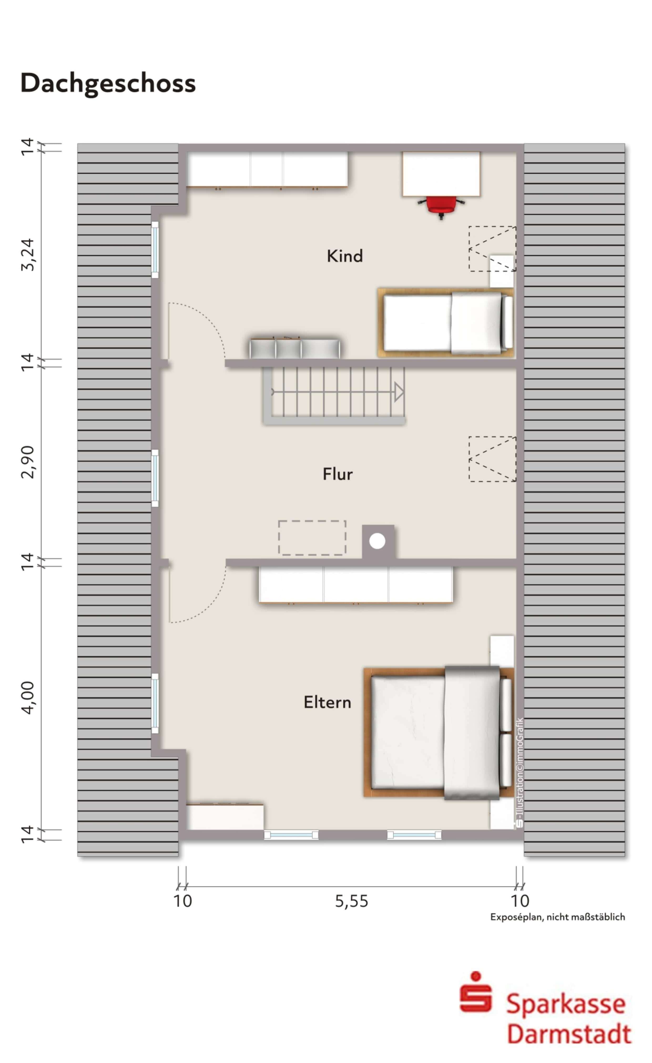 Einfamilienhaus mit Garage und Gartenmitbenutzung, Darmstadt Dieburg Kreis – Bild 4