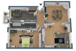 Erstbezug nach Sanierung: 3-Zimmerwohnung mit Balkon und Einbauküche! – Podbielskistraße 172, 30177 List, Hannover – Vorschaubild 1