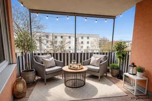 Durch Erbpacht bezahlbar:Große 3,5-4,5-Zimmer-Wohnung+moderne Einbauküche+hochwertige Korkböden – 80992 Alt-Moosach, München – Vorschaubild 9