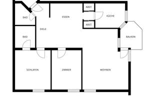 Schöne Drei-Zimmer-Wohnung mit Balkon und Blick ins Grüne – 70597 Sonnenberg, Stuttgart – Vorschaubild 15