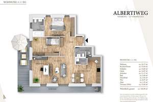 Exklusive Neubauwohnung im beliebten Othmarschen zur Miete- Wentzel Dr. – Albertiweg 11a, 22605 Othmarschen, Hamburg – Vorschaubild 2