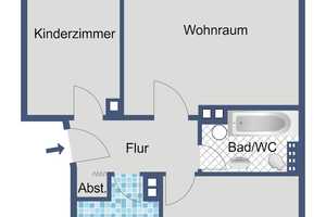 Kleine, aber feine 3-Zimmer-Wohnung mit Balkon – Diltheystraße 12, 65203 Wiesbaden – Vorschaubild 3
