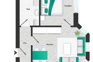 Charmante 2-Zimmer Wohnung mit Entwicklungspotenzial – Die vollständige Adresse der Immobilie erhältst du vom Anbieter., 39108 Stadtfeld Ost, Magdeburg – Vorschaubild 10