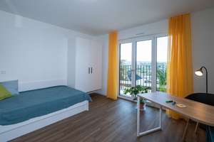 Voll möbliertes Studentenapp. mit Balkon, Duschbad und Küche in bester Lage am Lousberg. – Nizzaallee 34, 52072 Ponttor, Aachen – Vorschaubild 3