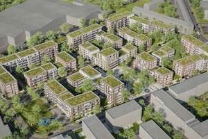 47124/45 Helle 3-Zimmer-Wohnung (ca. 95 m²) mit großem Balkon und bodentiefen Fenstern in Düsseldorf – 40472 Rath, Düsseldorf – Vorschaubild 3
