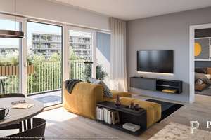 2-Zi.-Whg. mit Duschbad und großem Balkon zum grünen Innenhof