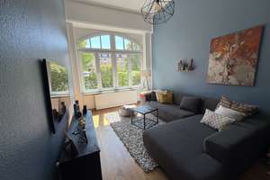 Stilvolle 3,5-Zimmer-Altbauwohnung (möbliert) — Kurzzeit-Untervermietung (Nordend-Ost/Ostend) 