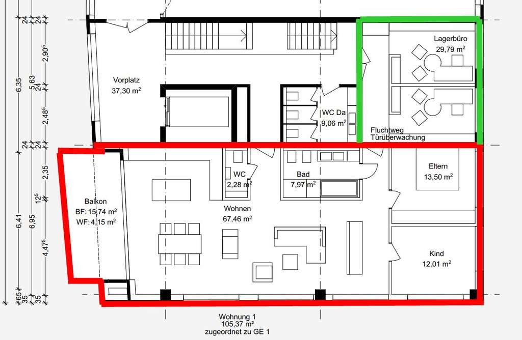 Immobilie in Reichenau - Verkauf Wohnung 110m² See-Säntis Sicht Büro/Lagerkauf n. Absprache, Klima, Be-und Entlüft. - Bild 2