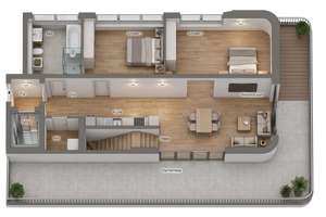 Erstbezug Penthouse: Dachterrasse in den Elbvororten – 106,4 m², 2. OG – Tönninger Weg 73 a, 22609 Osdorf, Hamburg – Vorschaubild 13