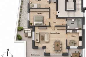 Tolles Penthouse  am Obersee