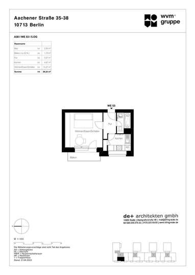 Grundriss - WE53 - Aachener St