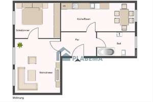 Gemütliche 2-Zimmer-Wohnung, neue Einbauküche, tolles Gemeinschaftsgrundstück – Wismarsche Straße 230, 19053 Lewenberg, Schwerin – Vorschaubild 2