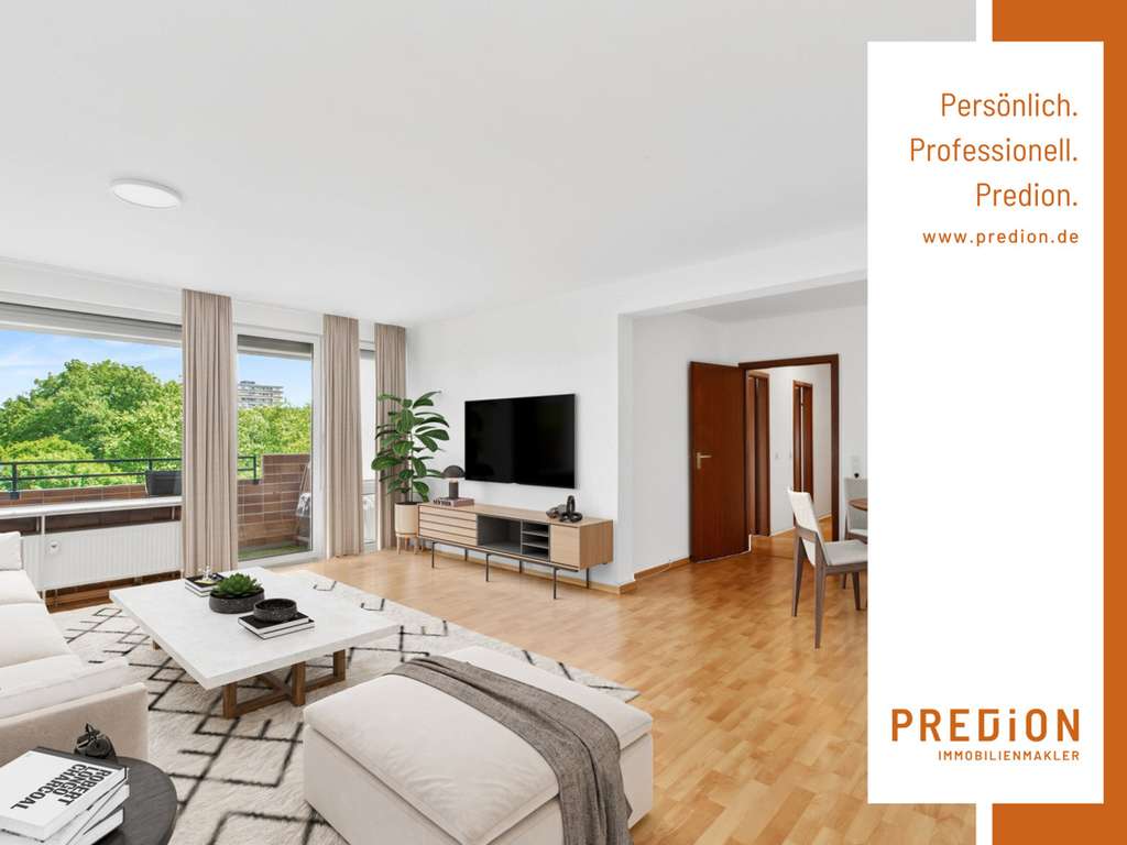3-Zimmer-Wohnung mit Weitblick und Gestaltungspotenzial in gepflegtem Wohnumfeld
