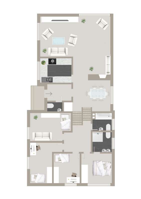 Grundriss Wohnebenen