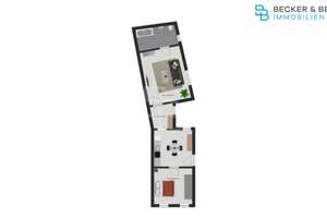 Einziehen. Durchatmen. Wohlfühlen. – 2 Zimmer in Stammheim – Die vollständige Adresse der Immobilie erhältst du vom Anbieter., 51061 Stammheim, Köln – Vorschaubild 9