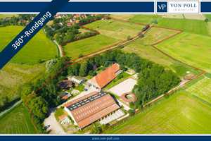 Küstennaher Reiterhof mit Reithalle und 5 Ferienwohnungen plus 7 ha. Land – Friesland (Kreis) – Vorschaubild 1