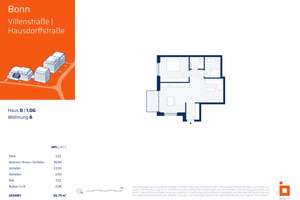 D06: Sonnige 2-Zimmerwohnung im 1. OG - Mit Südbalkon – Villenstraße 4, 53129 Dottendorf, Bonn – Vorschaubild 4