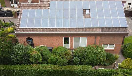 Bild von EFH m. ELGW, PV-Anlage u. Nebengebäuden in Kanallage im Seemannsort Barßel
