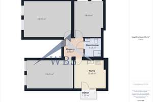 WG geeignet! Moderne 3-Zimmer-Wohnung mit Einbauküche in Toplage zur Innenstadt! – Westring 54, 44787 Gleisdreieck, Bochum – Vorschaubild 12