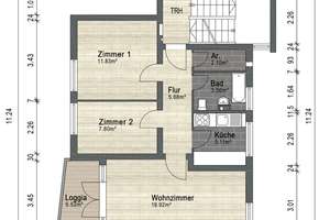 Erstbezug nach Sanierung - 3 Zimmer, Einbauküche und Balkon – Die vollständige Adresse der Immobilie erhältst du vom Anbieter., 28359 Neue Vahr Südost, Bremen – Vorschaubild 9