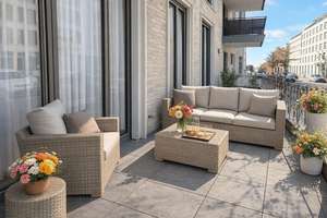 Grüne Idylle mitten in der Stadt: 3 Zimmer mit Ankleide, 2 Bädern und Terrasse – Hildegard-Knef-Straße 99, 40549 Heerdt, Düsseldorf – Vorschaubild 3