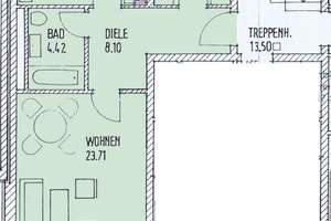 +++ helle + ruhige 2-Zimmer-Wohnung + großer Balkon +++ Gartenmitbenutzung +++