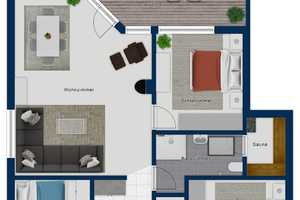 Direkte Deichlage - gepflegtes Ferienhaus für 6 Personen mit Kamin, Sauna, Garten & Parkplatz – Dithmarschen (Kreis) – Vorschaubild 21