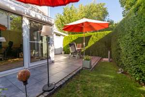 Privatsphäre und Ruhe inklusive: 3-Zimmer -Terrassenwohnung mit Garten und 2 Hobbyräumen