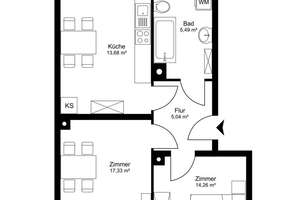 Anfrage stop ! Modernisierte 2-Zimmer-Wohnung mit Balkon in attraktiver Lage – Die vollständige Adresse der Immobilie erhältst du vom Anbieter., 30453 Limmer, Hannover – Vorschaubild 7
