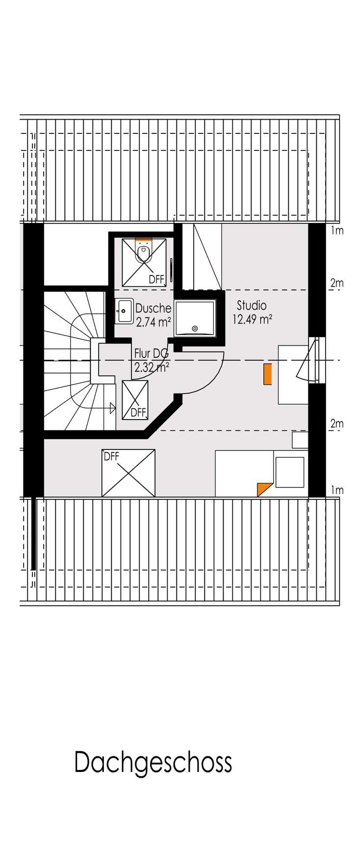 Grundriss Dachstudio