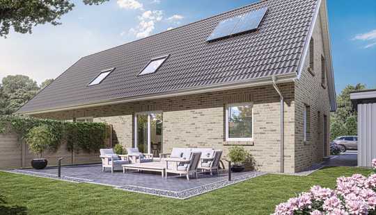 Bild von 2x Doppelhaus-Hälfte NIENDORF Klinker+Gaube+Wunsch-Grundriss in ruhiger Sackgasse _ optional KFW40