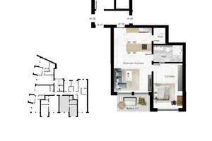 EXKLUSIVE 2-ZIMMER-WOHNUNG MIT BALKON UND EINBAUKÜCHE – Nelkenstr. 30, 42283 Barmen, Wuppertal – Vorschaubild 12
