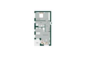 Bereits 65% verkauft! Moderne 2-Zimmer-Neubau-Wohnung in der Waldstadt – Die vollständige Adresse der Immobilie erhältst du vom Anbieter., 76139 Waldstadt, Karlsruhe – Vorschaubild 3