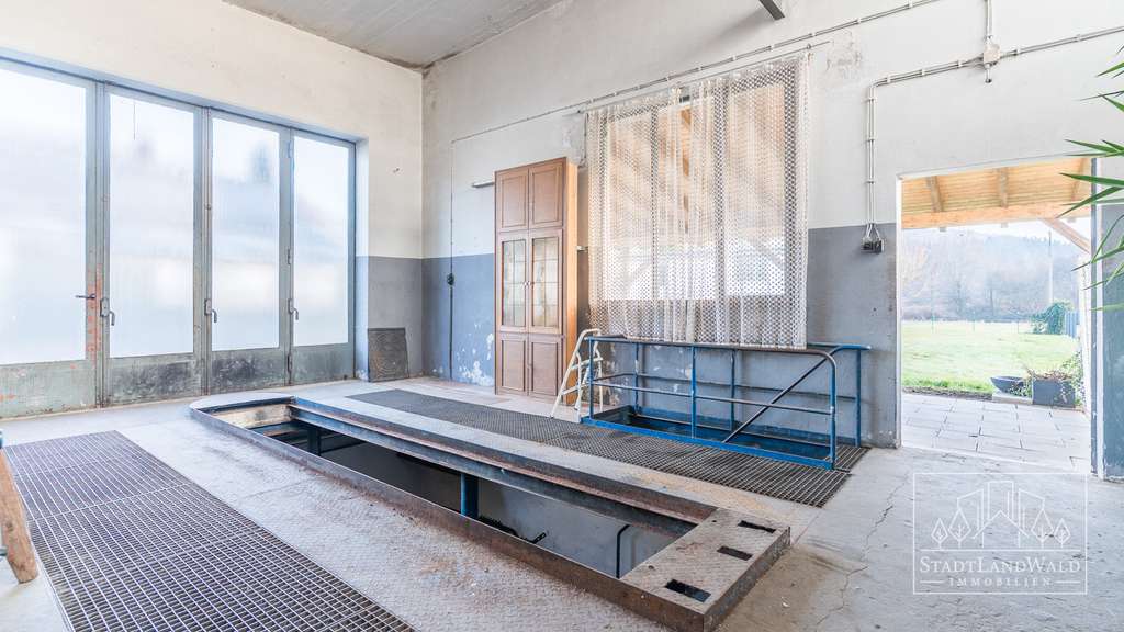 Immobilie in Fischbach bei Dahn - ZFH mit Gewerbemöglichkeiten, Werkstatthallen und großem Hof in zentraler Lage von Fischbach - Bild 3