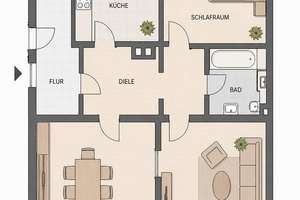 Schöne 3-Zimmer-Wohnung in Wuppertal-Ronsdorf, zentral gelegen – Staasstraße 29, 42369 Ronsdorf, Wuppertal – Vorschaubild 4