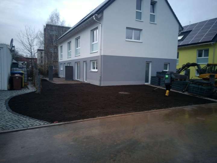 Foto Bauzeit vor Bau Terrasse