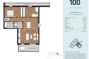 Exklusives Neubau Penthouse mit 3 Zimmern und Einbauküche – Koblenzer Straße 110, 53177 Pennenfeld, Bonn – Vorschaubild 3