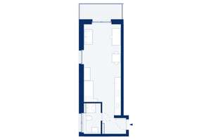 B16: 1-Zimmerwohnung im 2. OG mit Balkon zur Gartenseite – Hausdorffstraße 348, 53129 Dottendorf, Bonn – Vorschaubild 3
