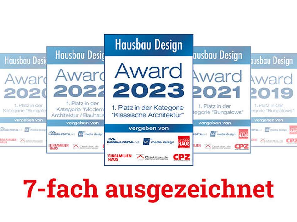 Hausbau-Design Award 7fach aus