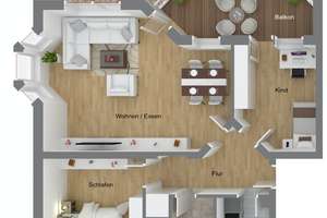 Frisch renovierte 3-Zimmer-Wohnung mit Balkon & Stellplatz in Weikersheim – Die vollständige Adresse der Immobilie erhältst du vom Anbieter., 97990 Weikersheim – Vorschaubild 16